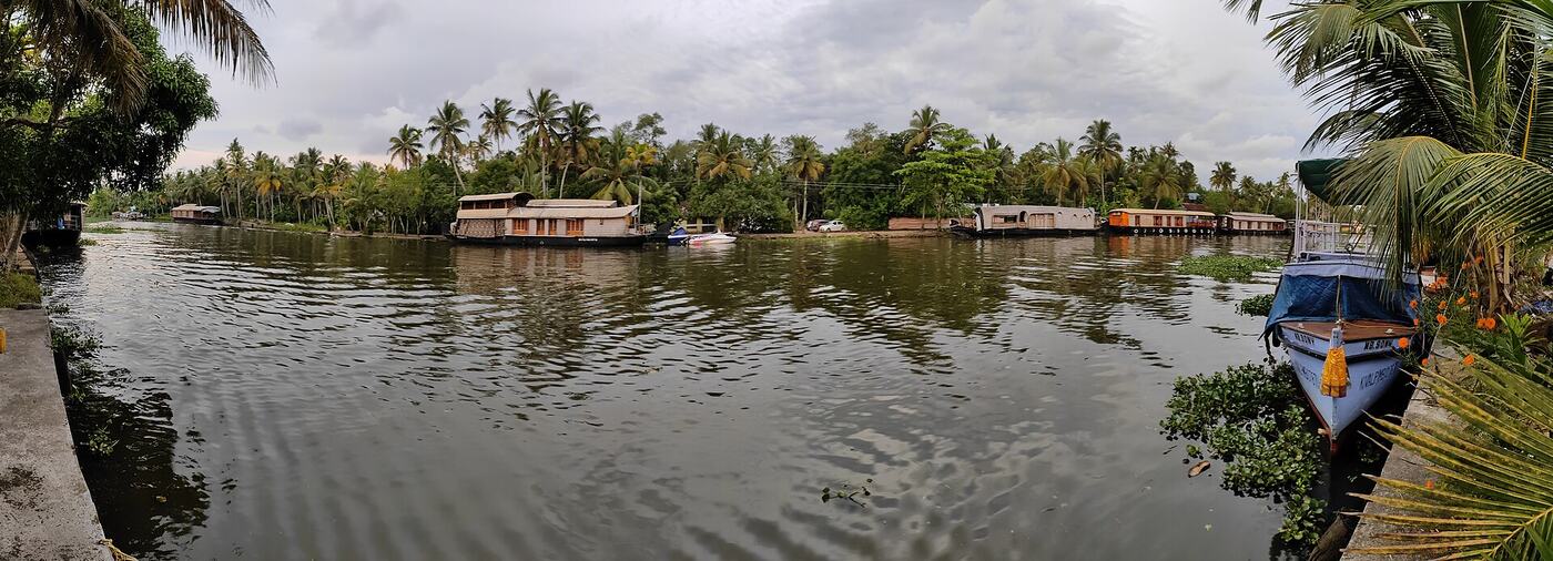 Open water on Vembanad Lake near Kumarakom